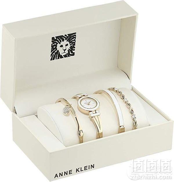 PrimeDay特价，Anne Klein 安妮·克莱因 AK/3285WTST 女士施华洛世奇水晶 手表套装336.62元