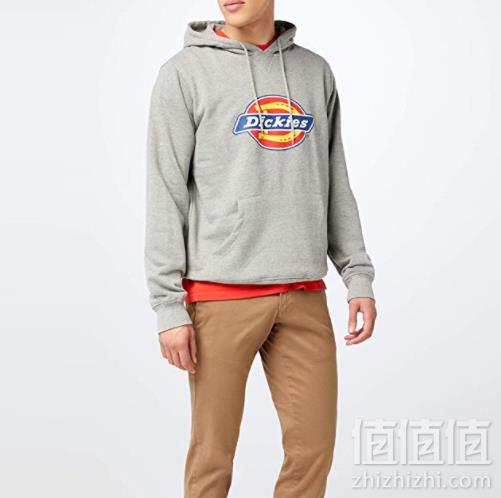 PRIMEDAY特价，Dickes 男士大logo印花套头卫衣227.5元