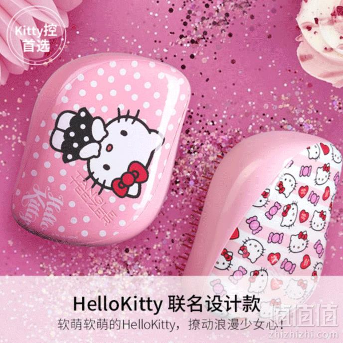 1563345148368667.png TANGLE TEEZER Hello Kitty粉色波点款 豪华便携美发梳凑单到手约71.2元