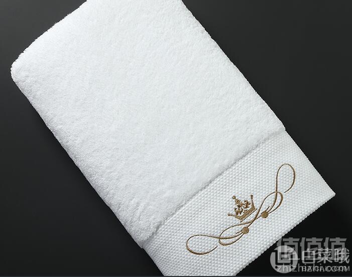 五星级酒店品质，鸿创 加大加厚全棉浴巾140×70cm/500g19.9元包邮（需领券）