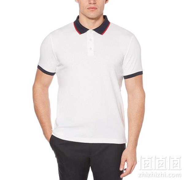 PrimeDay特价，Perry Ellis 派瑞·艾力斯 男士弹力皮马棉Polo衫76.83元（单件免邮）
