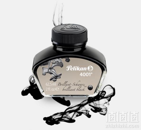 Pelikan 百利金 4001 非碳素钢笔墨水 62.5ml 亮黑39元包邮（需领券）