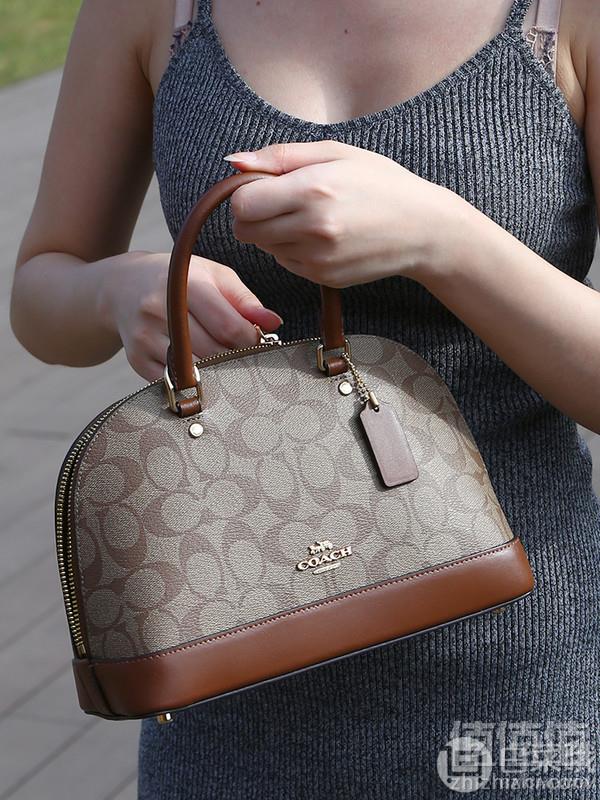 COACH 蔻驰 Sierra 女士大号C纹贝壳包 F27584859元包邮包税