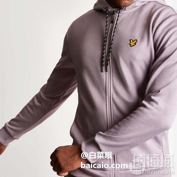S码，Lyle & Scott 苏格兰金鹰 男士连帽拉链卫衣228.57元