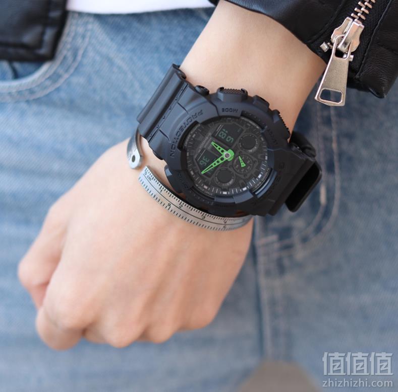 Casio 卡西欧 G-Shock系列 GA-100C-1A3 多功能双显运动手表494.52元