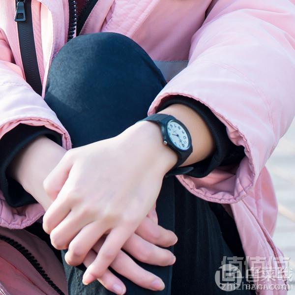 CASIO 卡西欧 EAW-MQ-24-7B2 中性黑色树脂表带手表86.02元