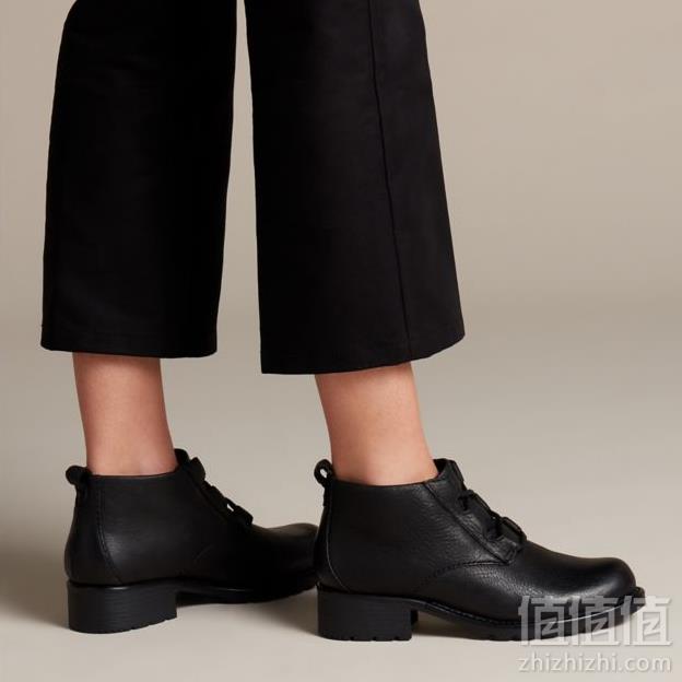 37码，Clarks 其乐 Orinoco Oaks 女士真皮系带粗跟短靴 26135233245.89元