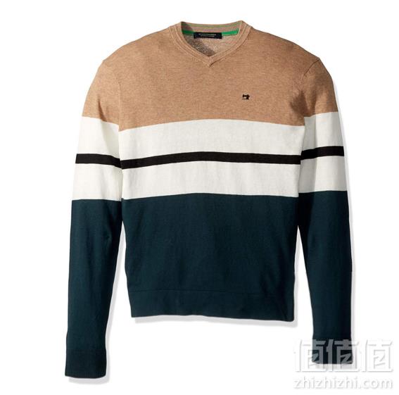 限尺码，Scotch & Soda 男士V领羊毛套头衫286.27元