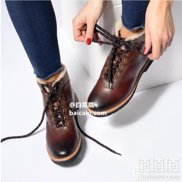 UK6码，Clarks 其乐 Witcombe Rock 女士真皮马丁靴新低193.97元