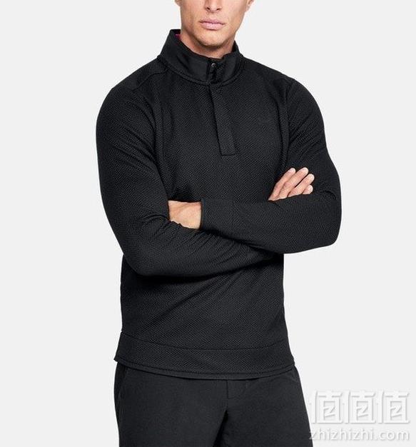 S码，Under Armour 安德码 Woven Sf 男士按扣式套头衫新低90.22元