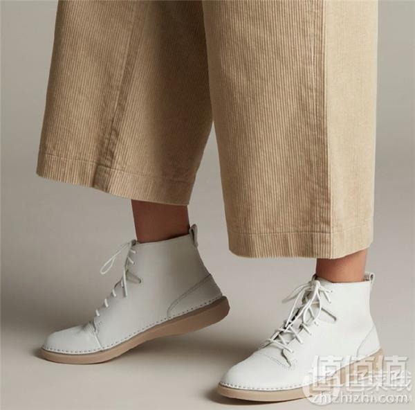 限39.5码，Clarks 其乐 Hale Rise 女士牛皮高帮休闲鞋321.8元