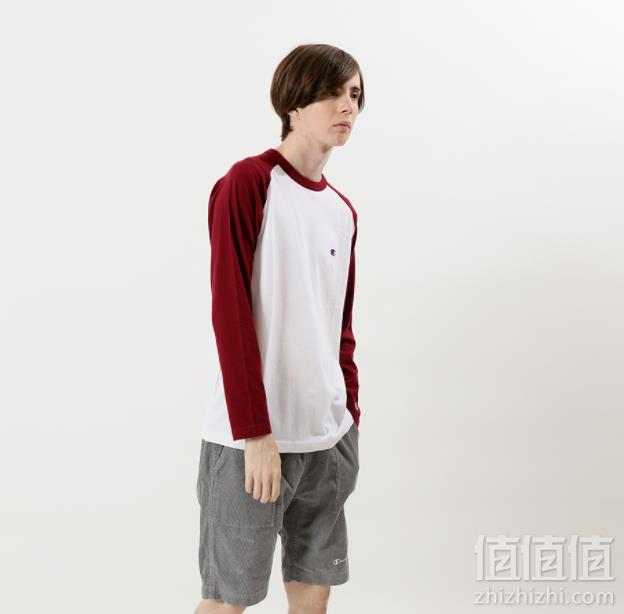 日版 Champion 冠军牌 C3-P402 男士纯棉长袖T恤156.97元起