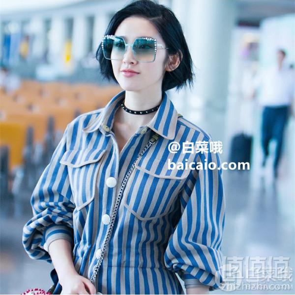 Fendi 芬迪 FF0259S 蓝色渐变珍珠铆钉太阳镜 .99约619元