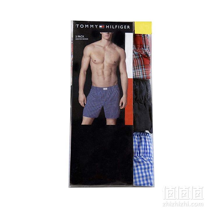 TOMMY HILFIGER 汤米·希尔费格 男士针织棉平角内裤 3件装119.09起