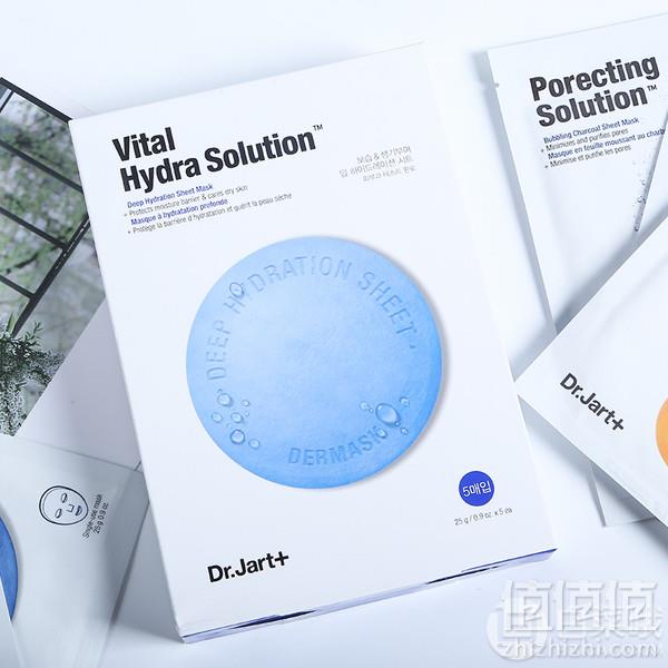 Dr.Jart＋ 蒂佳婷 蓝色药丸 水动力活力水紧急补水面膜25ml*5片*3件 128.5元包邮包税42.8元/件（双重优惠）