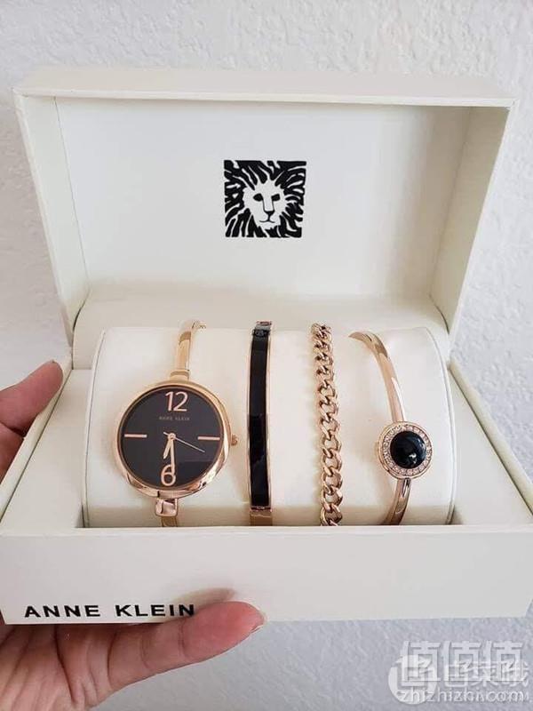 七夕礼物，Anne Klein 安妮克莱因 AK/3290WTST 施华洛世奇 女士手链手表套装336.19元