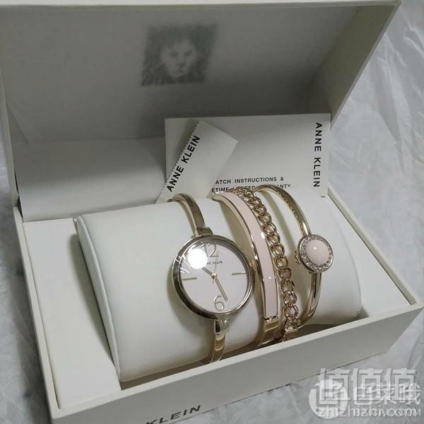 七夕礼物，Anne Klein 安妮克莱因 AK/3290WTST 施华洛世奇 女士手链手表套装336.19元
