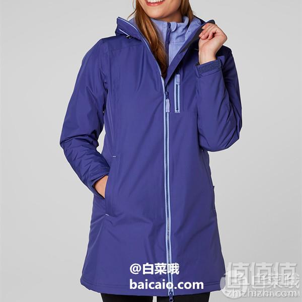 限XS码，Helly Hansen 哈里汉森 Long Belfast 女士中长款防水冲锋衣436.54元