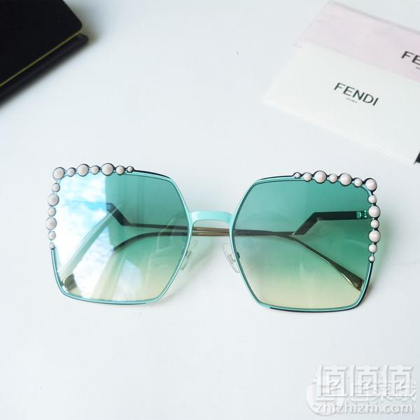Fendi 芬迪 FF0259S 蓝色渐变珍珠铆钉太阳镜 .99约619元