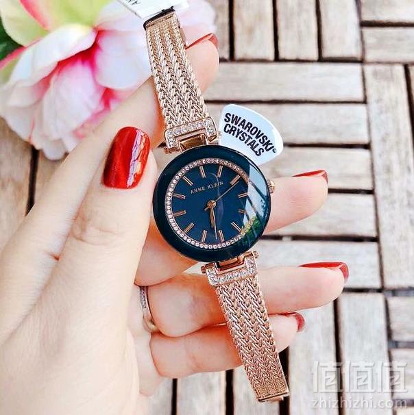 Anne Klein å®å¦®Â·åè±å  AK/1906BKGB/1906NVGB å¥³å£«æ½åæ´ä¸å¥æ°´æ¶æé¾è¡¨ ä¸¤è² Primeä¼ååè´¹ç´é®å«ç¨å°æ292.15å