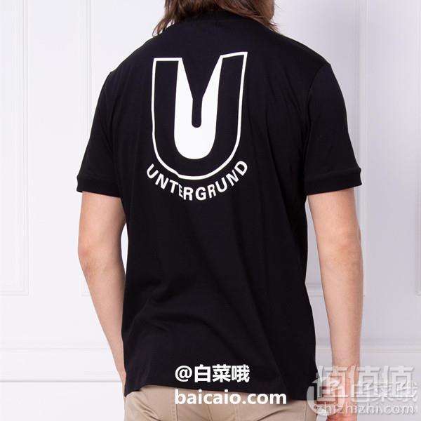 M/L码，HUGO Hugo Boss 雨果·博斯 Dunder 男士纯棉印花短袖T恤139.62元
