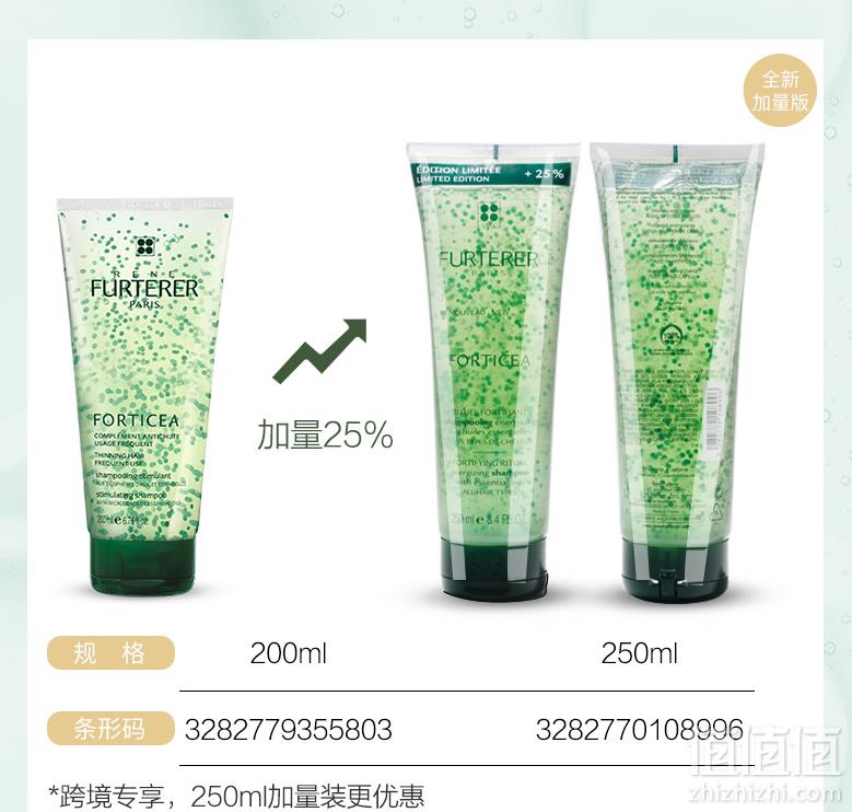 RENE FURTERER 馥绿德雅 复合精油强健 防脱发洗发露 250ml*5支装 293.75元包税包邮新低58.75元/件包邮（需领券）