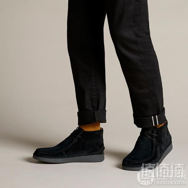 39.5码，Clarks 其乐 Oakland Mid 男士牛皮系带休闲短靴新低204.23元