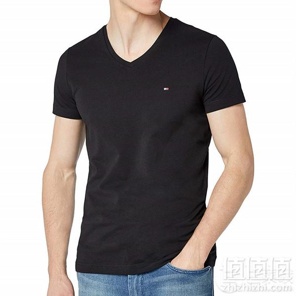 Tommy Hilfiger 汤米·希尔费格 男士圆领/V领短袖T恤163.26元（天猫旗舰店590元）