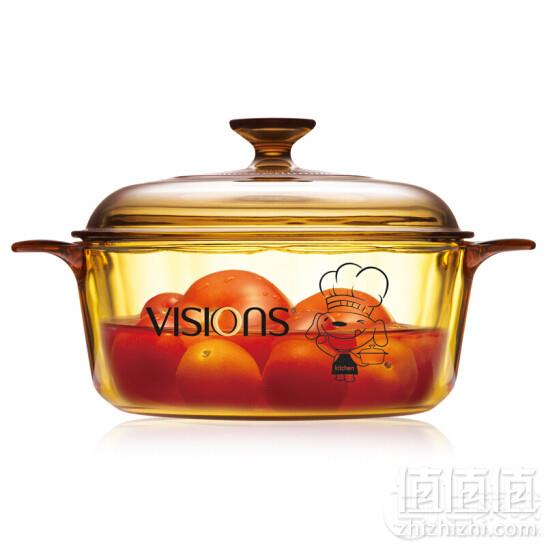 京东JOY联名款，VISIONS 康宁 晶彩透明锅2.25L199元包邮