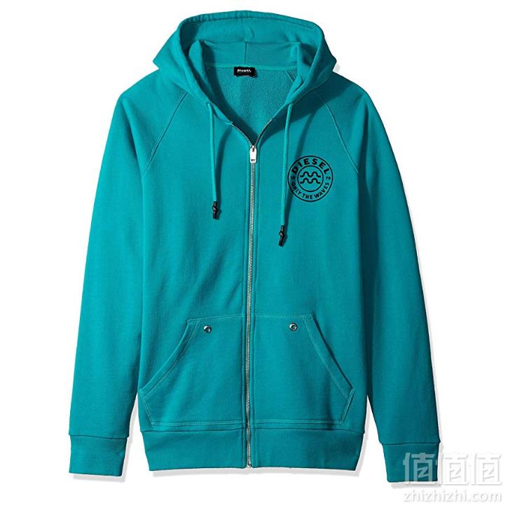 限M码，Diesel 迪赛 男式 Bmowt-brianz-b-o 连帽拉链卫衣232.94元