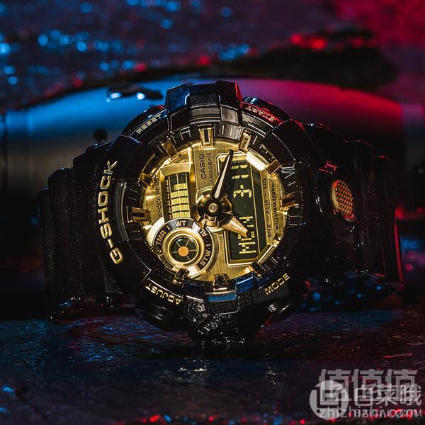 Casio 卡西欧 男式防水运动石英手表 GA-710GB-1AER625.96元