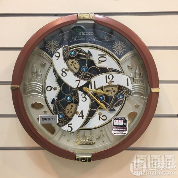 Seiko 精工 RE601B 光感电波 音乐挂钟629.22元