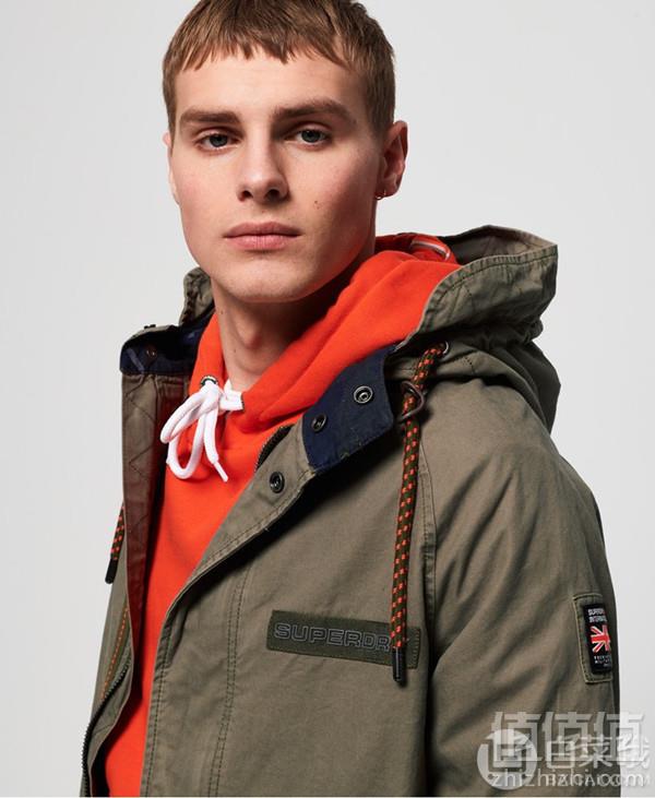 L码，Superdry 极度干燥 Aviator Rookie 男士中长款连帽夹克外套369.71元
