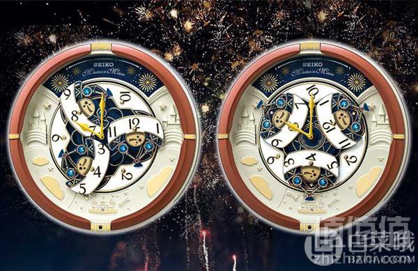 Seiko 精工 RE601B 光感电波 音乐挂钟629.22元