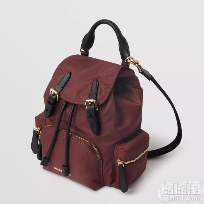 官网￥10800，BURBERRY 巴宝莉 The Rucksack 尼龙拼接双肩包 小号 2色新低4499元包邮