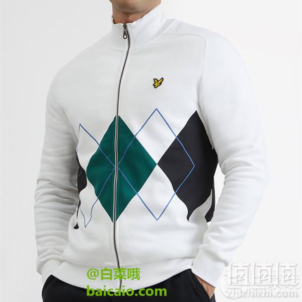 限M码，Lyle & Scott 苏格兰金鹰 Argyle 男士纯棉微绒夹克新低181.32元