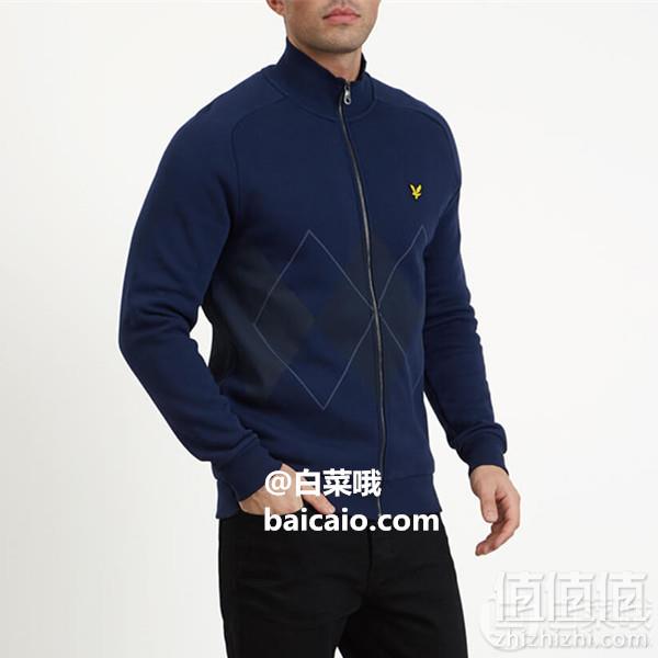 限M码，Lyle & Scott 苏格兰金鹰 Argyle 男士纯棉微绒夹克新低181.32元