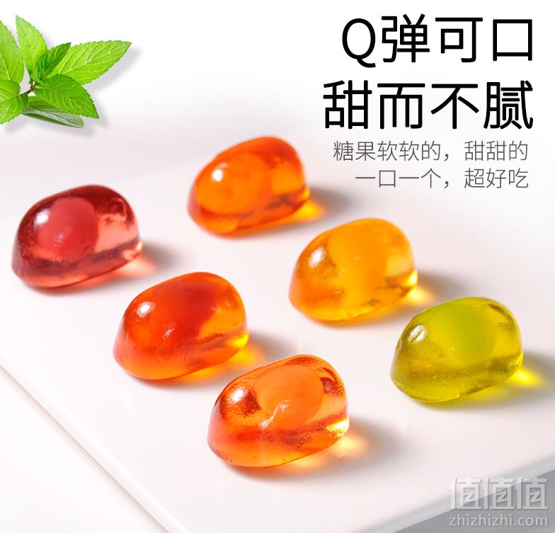 乌克兰进口，ROSHEN 如胜 水果汁混合味夹心橡皮糖1000g29元包邮（需领券）