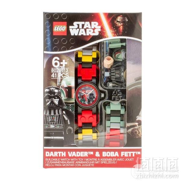 LEGO 乐高 星战系列 达斯维达&波巴菲特 儿童手表套装8020813 带2个公仔新低95元