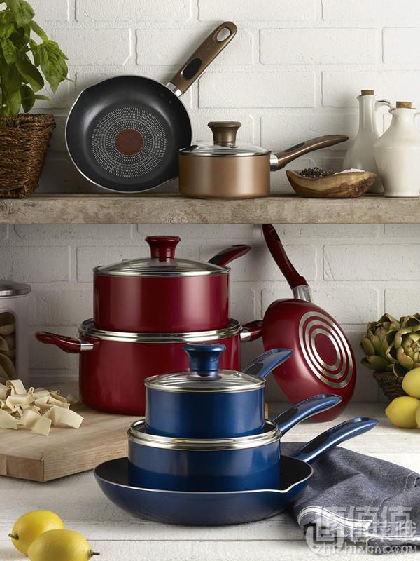 T-fal 特福 带火红点不粘锅14件套B036SE64488.34元