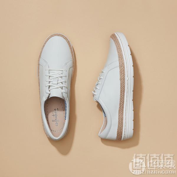 19新款，5码，Clarks 其乐 Marie Mist 女款系带休闲单鞋177.26元