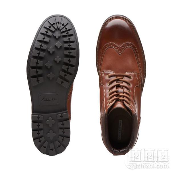 UK7.5码，Clarks 其乐 Curington Rise 男士布洛克雕花短靴359.38元