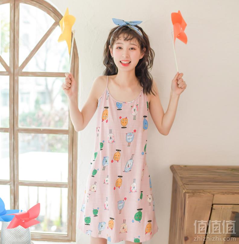 芬腾旗下千线艺，女士日系可爱吊带睡裙新低39元包邮（需领券）