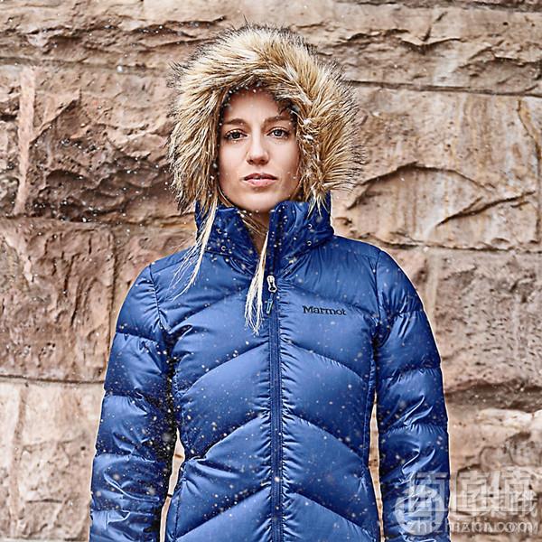 S码，Marmot 土拨鼠 Montreaux 女士700蓬长款羽绒服922元