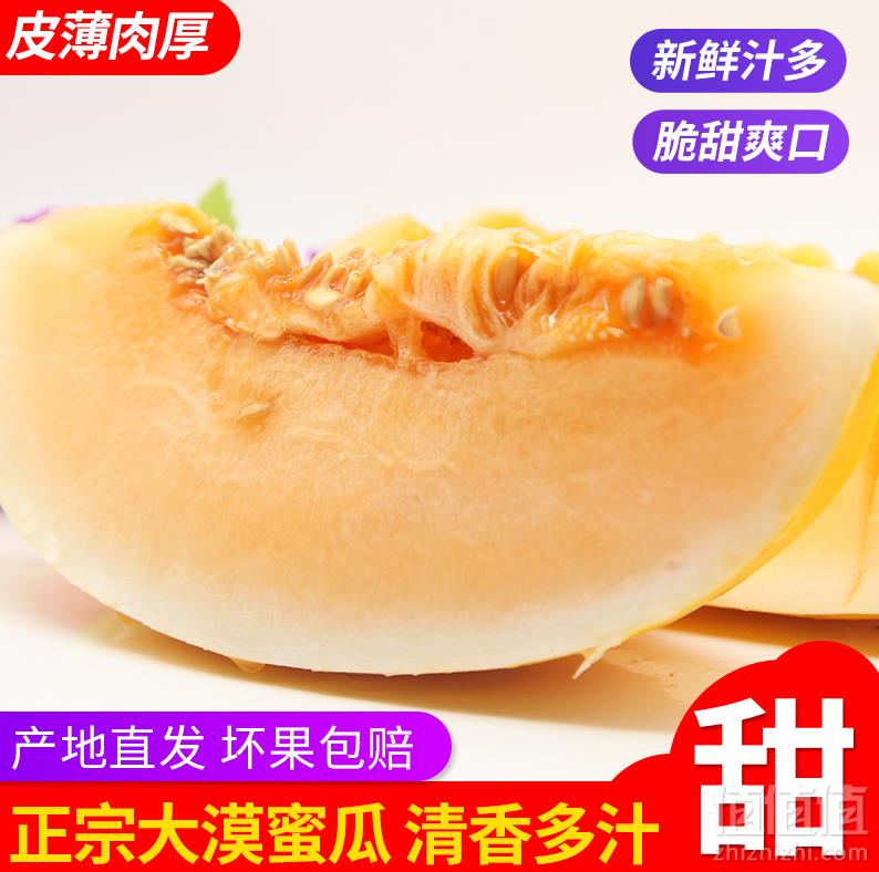 产地直发， 乡隆 甘肃民勤哈密瓜黄河蜜瓜6~7斤2个装17.9元包邮（需领券）