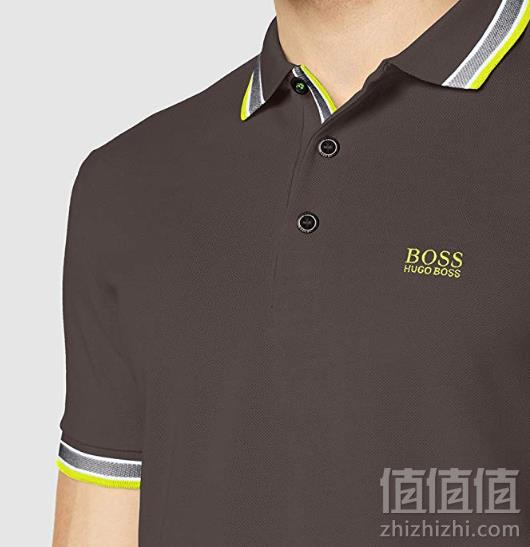 限尺码，BOSS Green 雨果博斯 Paddy 男士纯棉双色锁边Polo衫277元