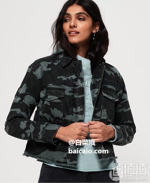 限XS/S码，Superdry 极度干燥 Riley Cropped Rookie 女士短款夹克334.22元