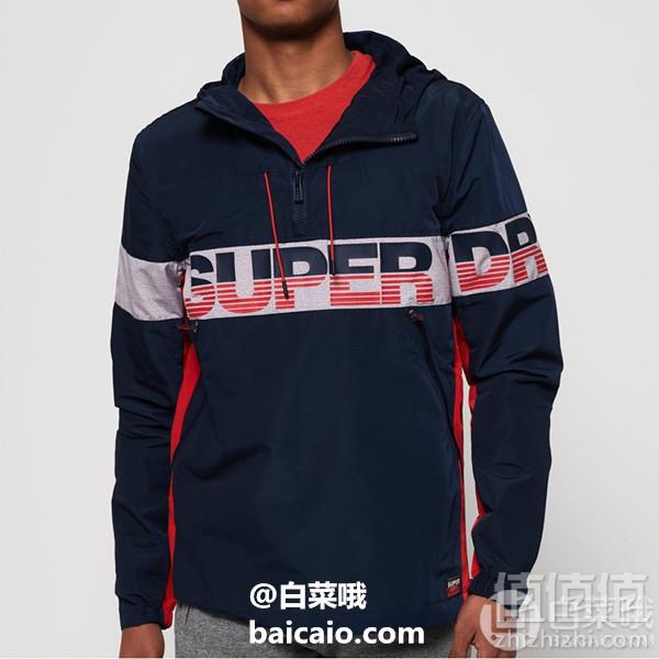XS码，Superdry 极度干燥 Ryley Overhead 男士连帽夹克317.79元