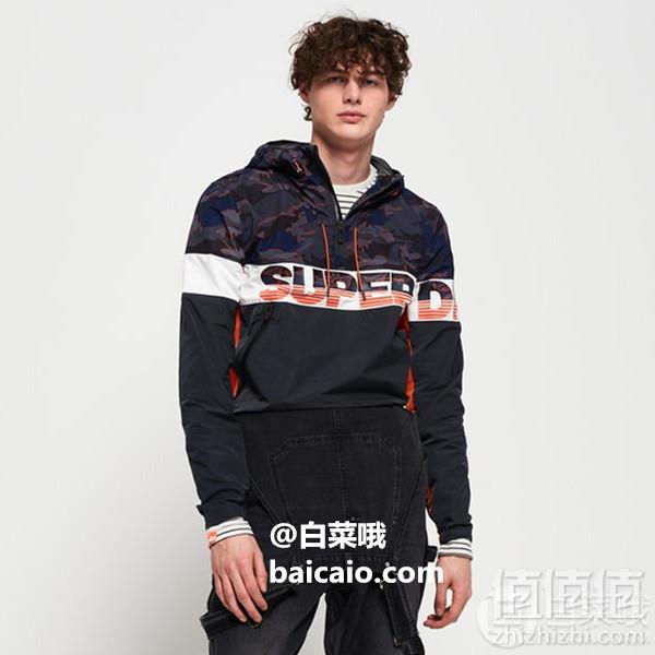XS码，Superdry 极度干燥 Ryley Overhead 男士连帽夹克317.79元
