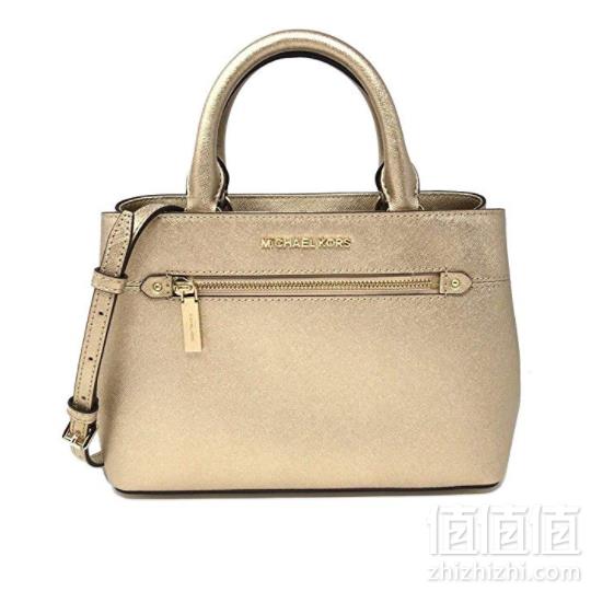 Michael kors 女士真皮 hailee小号手提斜挎包 金色721.67元